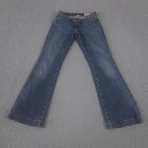 VINTAGE Gap Jeans Womens 1 Petite Long and Lean Stretch Flare Denim Y2K 2000s
